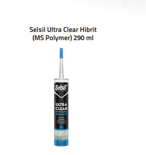 ULTRA CLEAR HİBRİT MS POLYMER CAM ŞEFFAFI - SELSİL (290gr) (K-25)